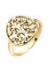 Ring Lebensbaum Floral 925er Sterling Silber Gold