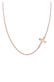 Kette mit Kreuz Schlicht 925 Sterling Silber Rosegold