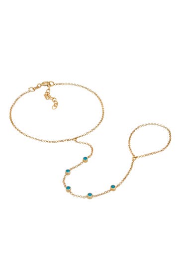 ELLI Armband Hand Chain Handkette Armband 925 Silber Gold