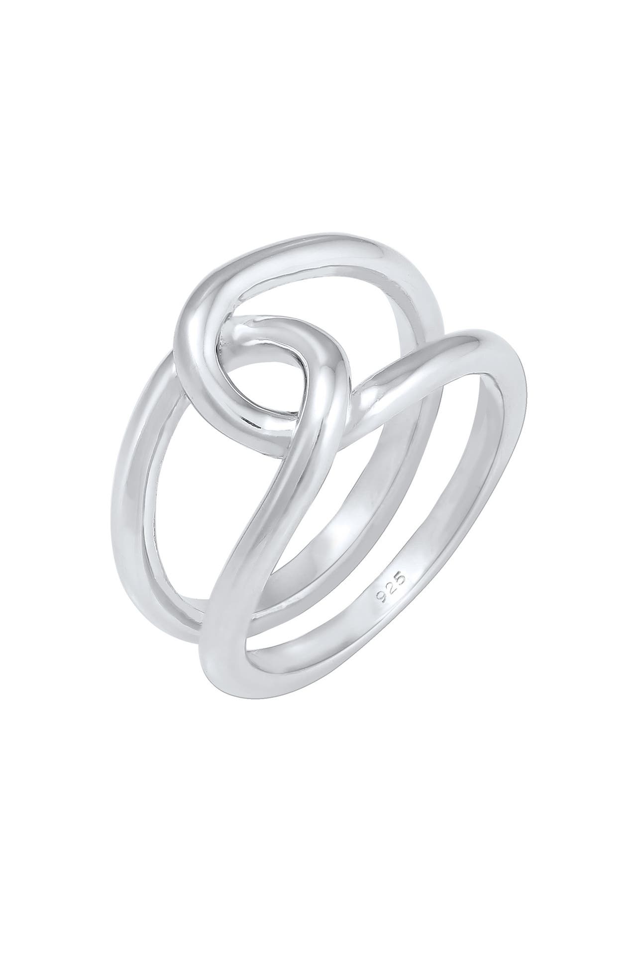 ELLI Ring Verdreht Schlaufe Trend Casual 925 Silb, Bild 1