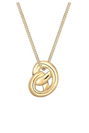 ELLI Kette Tracht Brezel 925 Sterling Silber Gold