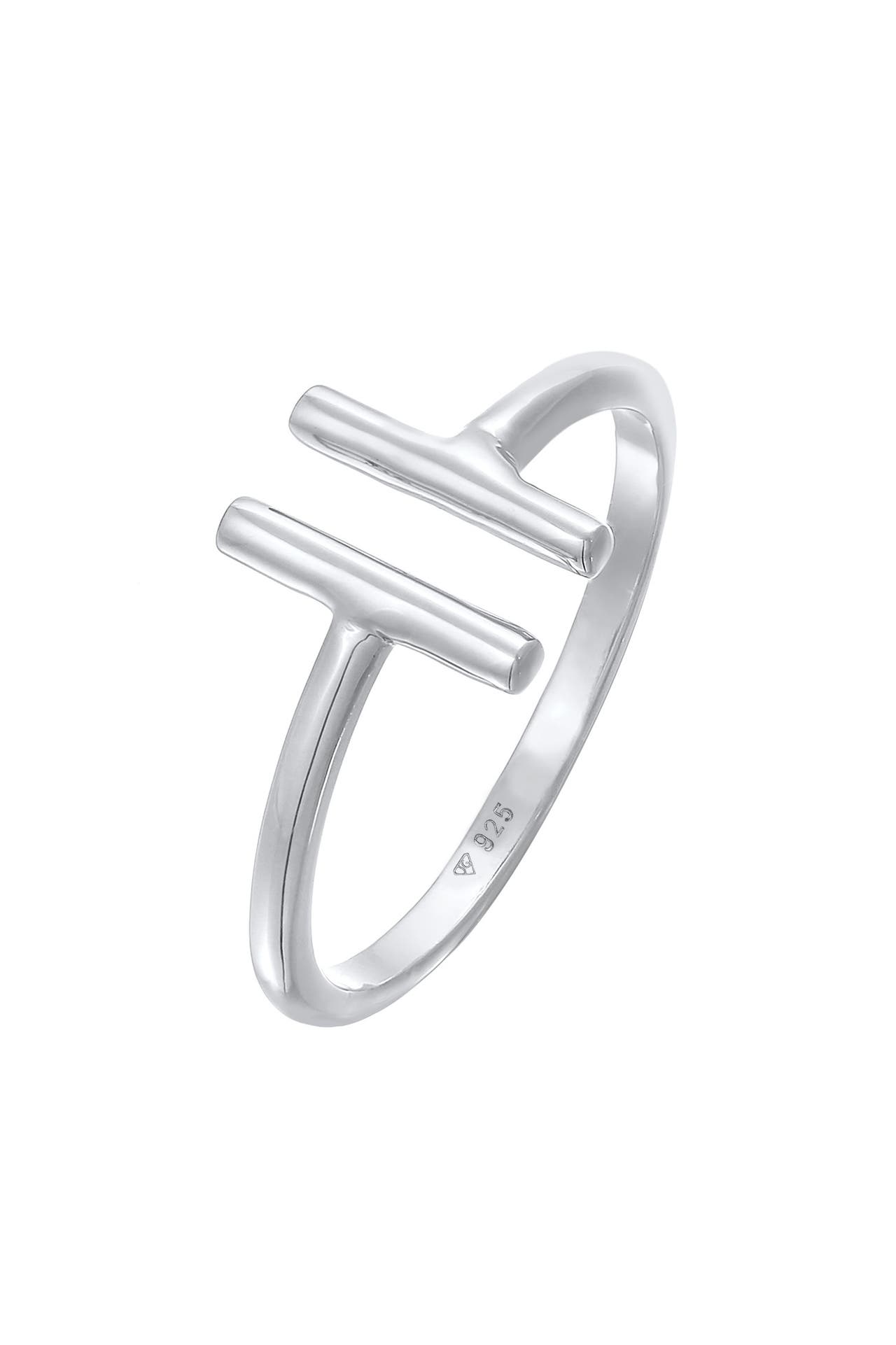 ELLI Ring Geo Stab Trend Offen 925 Silber Silber, Bild 1