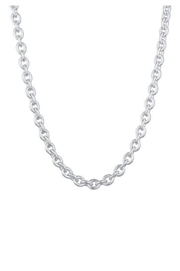 KUZZOI Kette Herren Rundanker Modern Elegant Unisex 925 Silber Silber