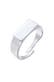 Ring Siegelring Verstellbar Offen 925 Silber Silber