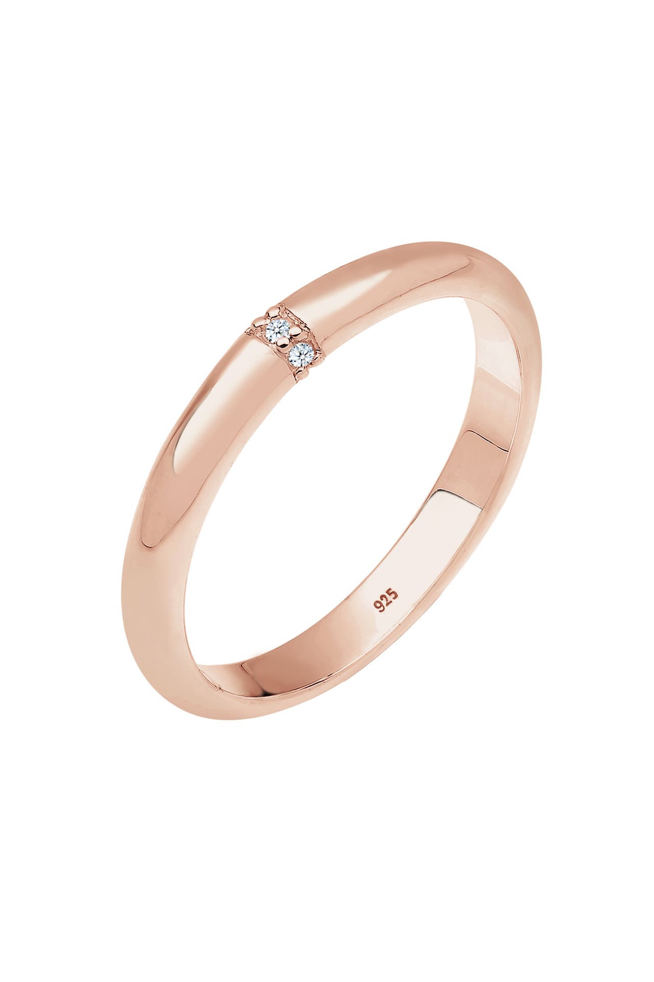 ELLI DIAMONDS Ring Diamant  0.045 ct. Klassik Verlobung 925 Silber, Bild 1