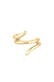 Ohrringe Earcuff Ohrklemme Welle 925er Silber Gold