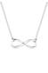 Kette Infinity Pure Diamant (0.03 ct.) 925 Silber Weiß