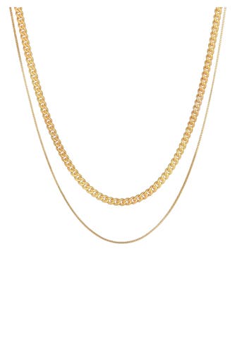 KUZZOI Kette Herren Ketten Panzer Venezia ( 2 tlg.) 925 Silber Gold