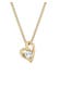 Kette Herz Zirkonia Weiß 585 Gelbgold Gold