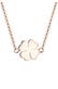 Kette Anhänger Kleeblatt Glück 925 Silber Rosegold