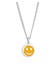 Halskette Kids Smiling Plättchen Emaille 925 Silber