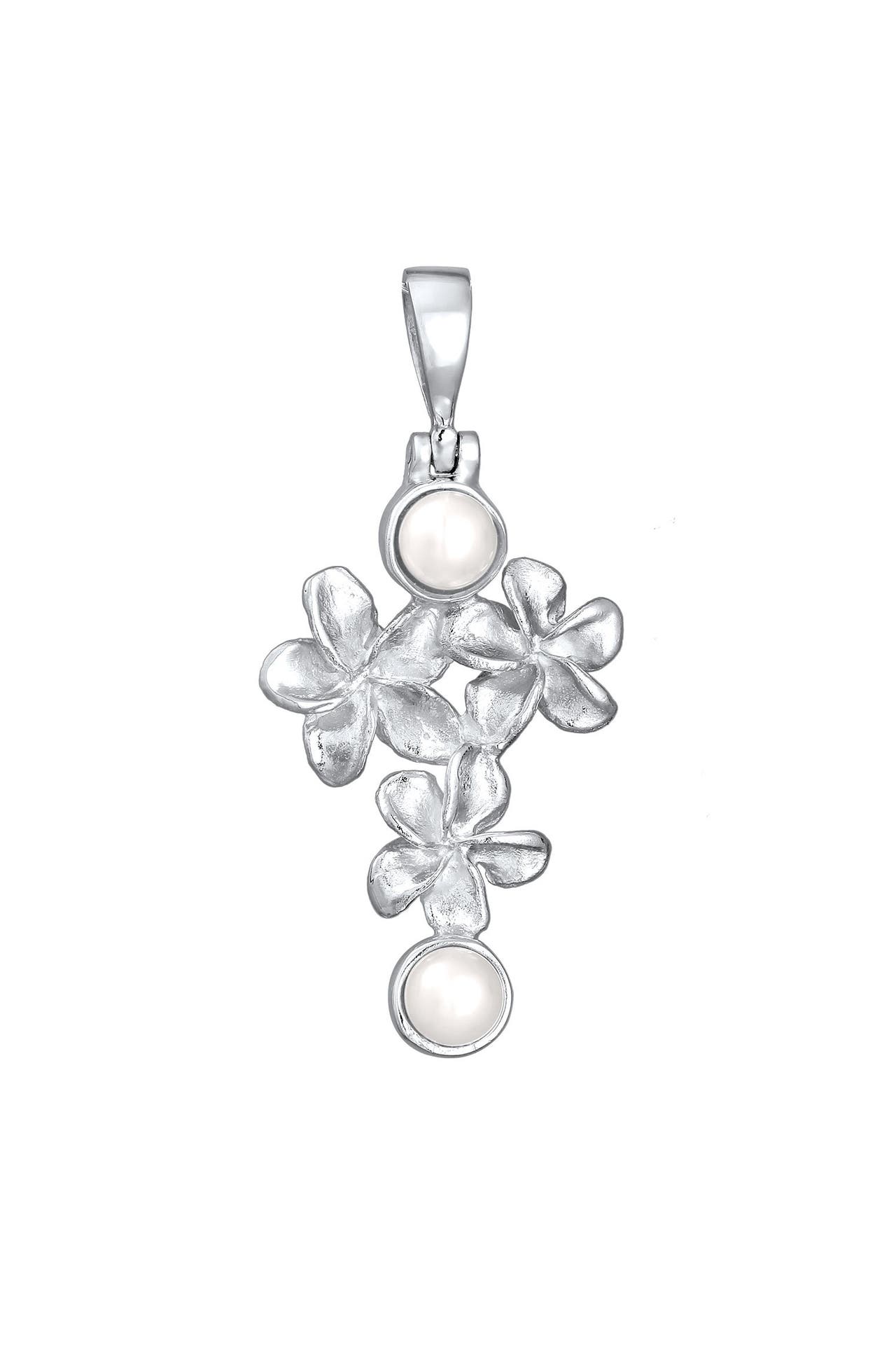 NENALINA Anhänger Blumen Flower Süßwasserzuchtperle 925 Silber, Bild 1