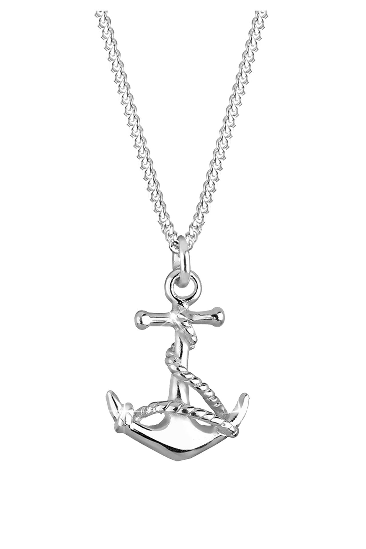 ELLI Kette Anker Anhänger Maritim 925 Silber Silber, Bild 1