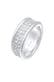 Ring Bandring Elegant 925 Silber, mit Kristallen von Swarovski® Silber