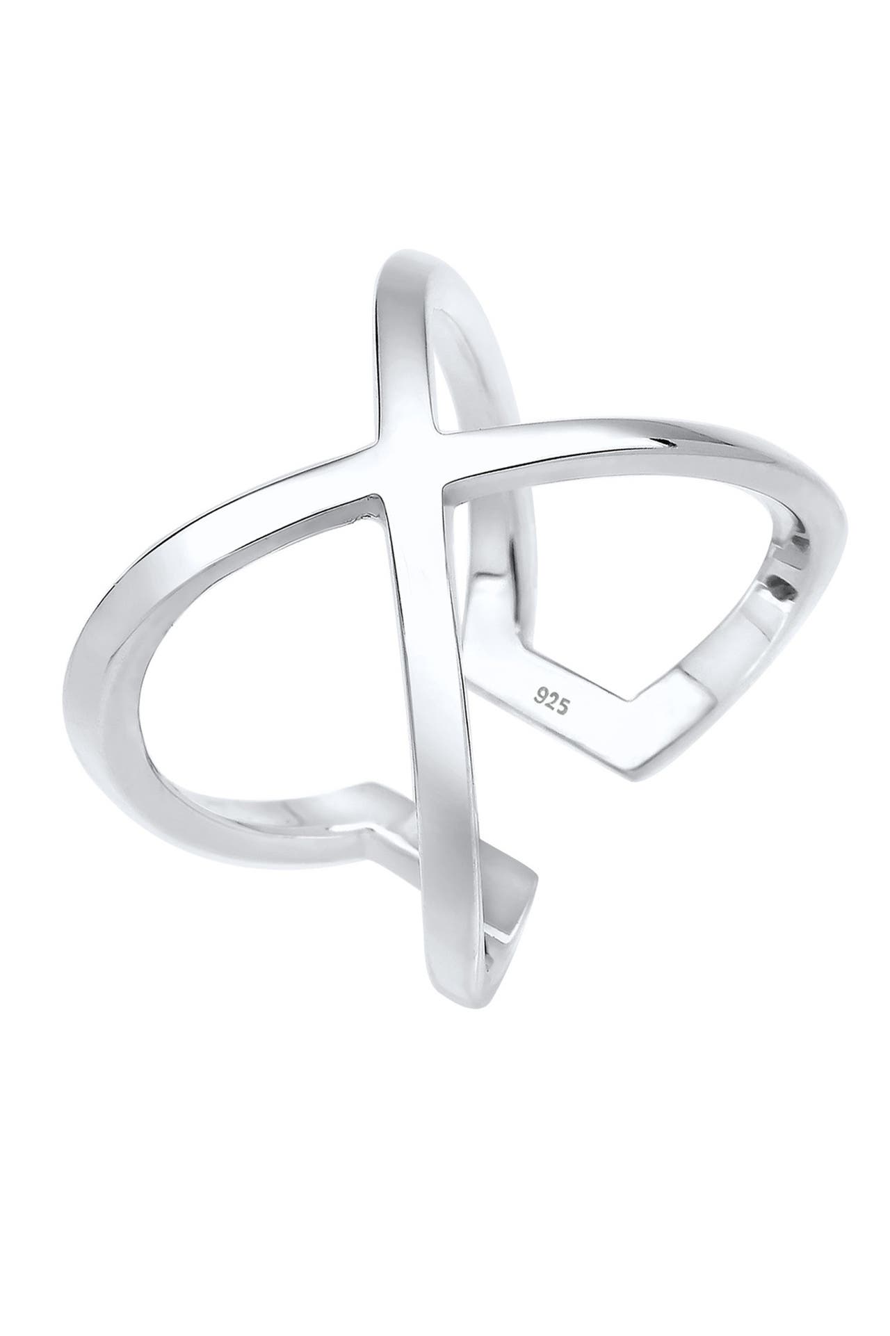ELLI Ring Kreuz verstellbar 925 Sterling Silber, Bild 1
