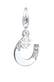 Charm Hufeisen Kleeblatt 925 Silber, mit Kristallen von Swarovski®