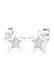 Ohrringe Stecker Stern Trend Astro 925 Silber Grau