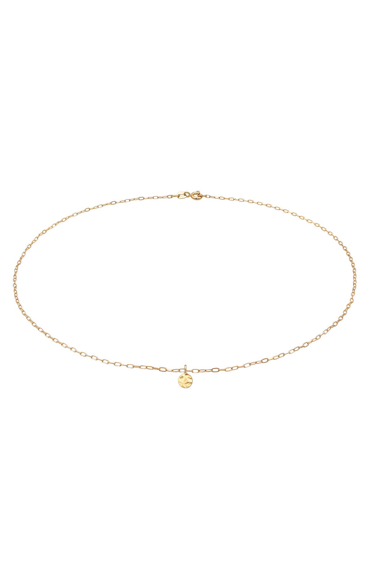 ELLI Kette Plättchen Strukturiert Modern Zeitlos 925 Silber Gold, Bild 1