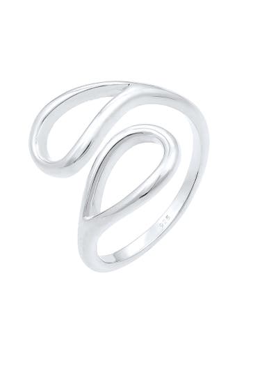 ELLI Ring Tropfen Offen Verstellbar 925 Sterling Silber Silber