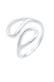 Ring Tropfen Offen Verstellbar 925 Sterling Silber Silber