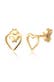 Ohrringe Herz Basic Liebe Filigran Hochwertig 925 Silber Gold