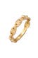 Ring Bandring Plättchen Stern Look 925 Silber Gold