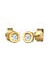Ohrringe Klassisch Solitär Diamant (0.12 ct.) 585 Gelbgold Weiß