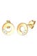 Ohrringe Ohrstecker Kreis Diamant Brillantschliff (0.03 ct) 585 Gelbgold Gold