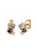 Ohrringe Ohrstecker Diamant (0.012 ct.) Topas Turmalin 375 Gelbgold Gold