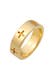 Ring Kreuz Cut Out Bandring Religiös Glaube 925 Silber Gold