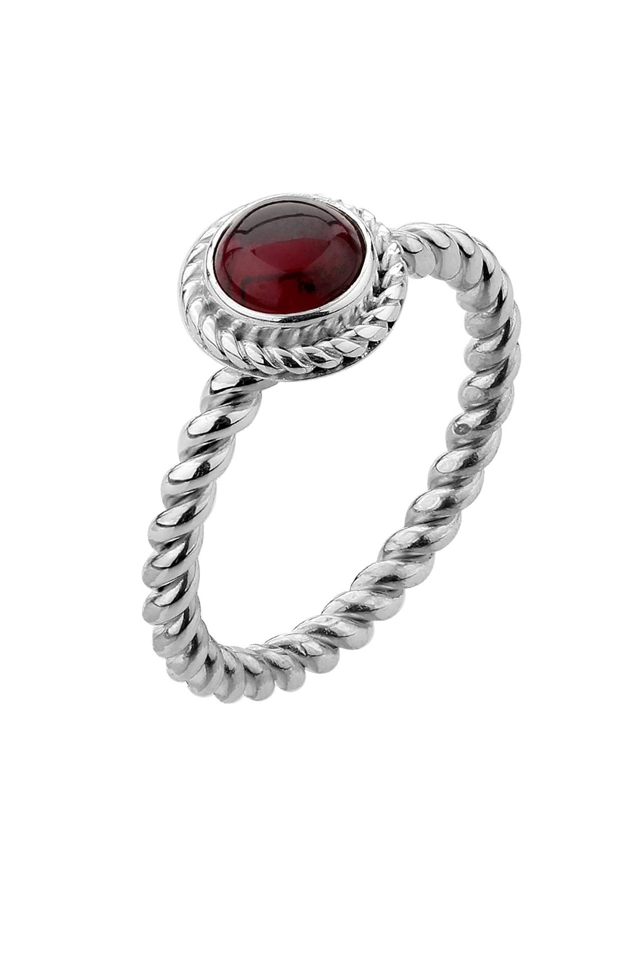 NENALINA Ring Granat Edelstein Basic 925 Sterling Silber, Bild 1