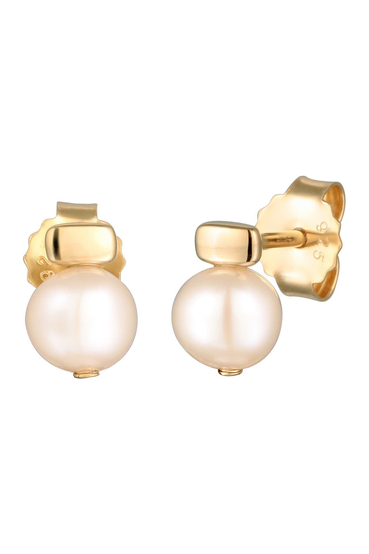 ELLI PREMIUM Ohrringe Süßwasserperlen Modisch 925 Silber Gold, Bild 1