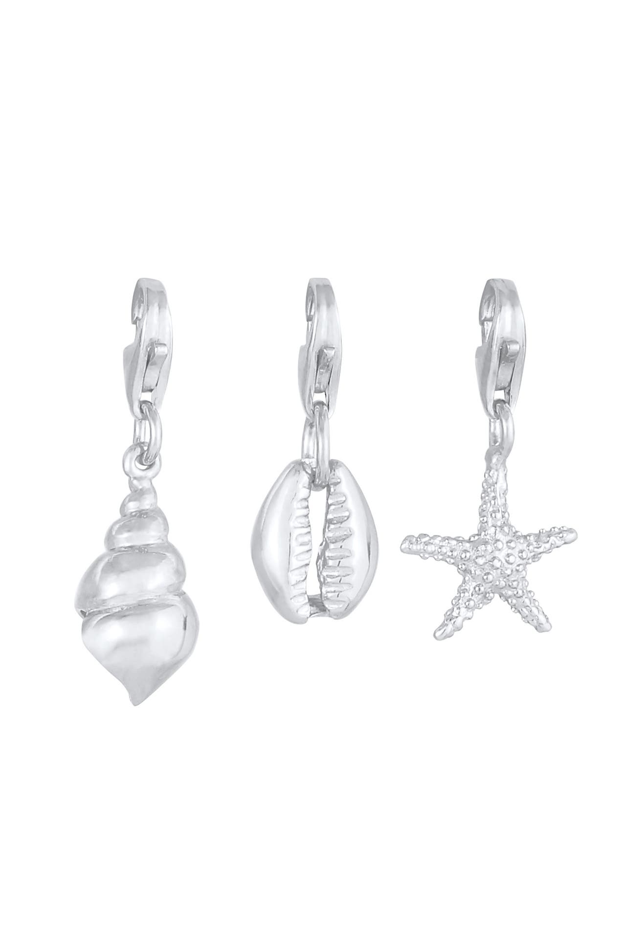 NENALINA Charm Seestern Muschel Strand Meer (3 tlg) 925 Silber, Bild 1