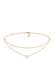 Kette Choker Layer Kugelkette 925 Silber, mit Kristallen von Swarovski® Gold