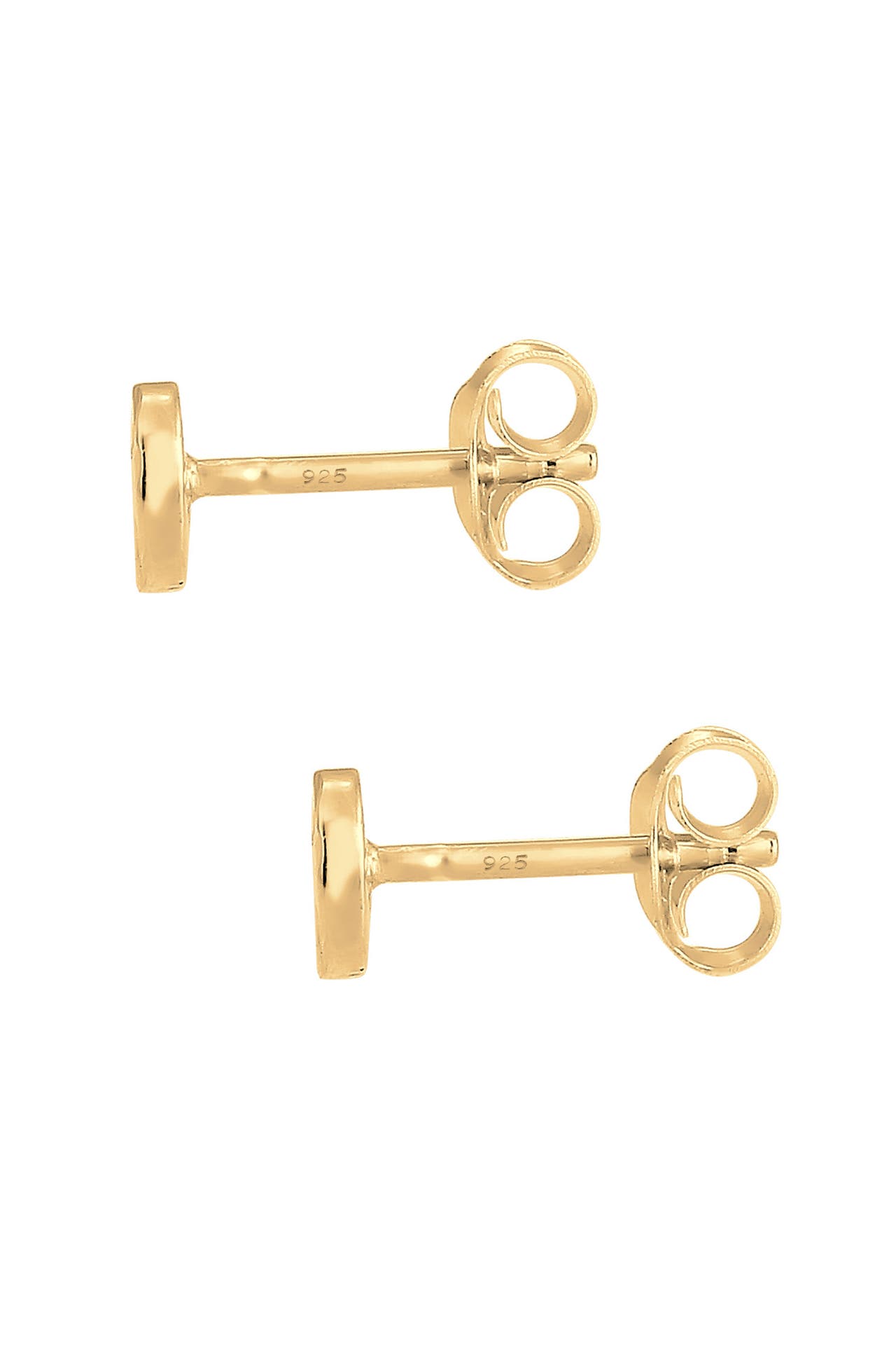 ELLI Ohrringe Kreis Gehämmert Geo Rund 925 Silber Gold, Bild 1