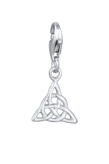 NENALINA Charm Anhänger Keltischer Knoten Dreieck 925 Silber
