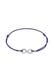 Armband Infinity Liebe Trend Symbol Elastisch 925 Silber Blau