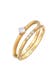 Ring Zirkonia Solitär Trend Set 925 Silber Gold
