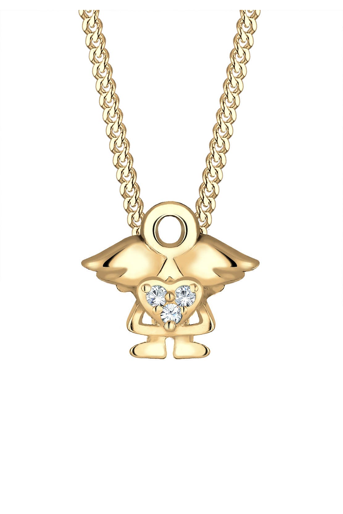 ELLI Halskette Kinder mit Engel Kristalle 925 Silber, Bild 1