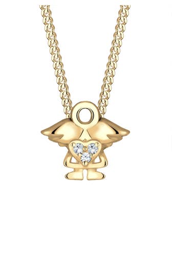 ELLI Halskette Kinder mit Engel Kristalle 925 Silber