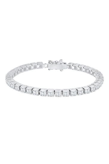ELLI PREMIUM Armband Tennisarmband mit Zirkonia Kristalle 925 Silber Silber