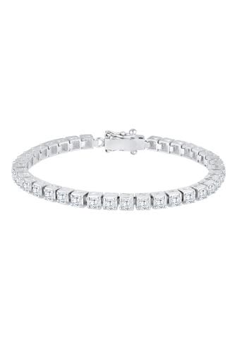 ELLI PREMIUM Armband Tennisarmband mit Zirkonia Kristalle 925 Silber Silber