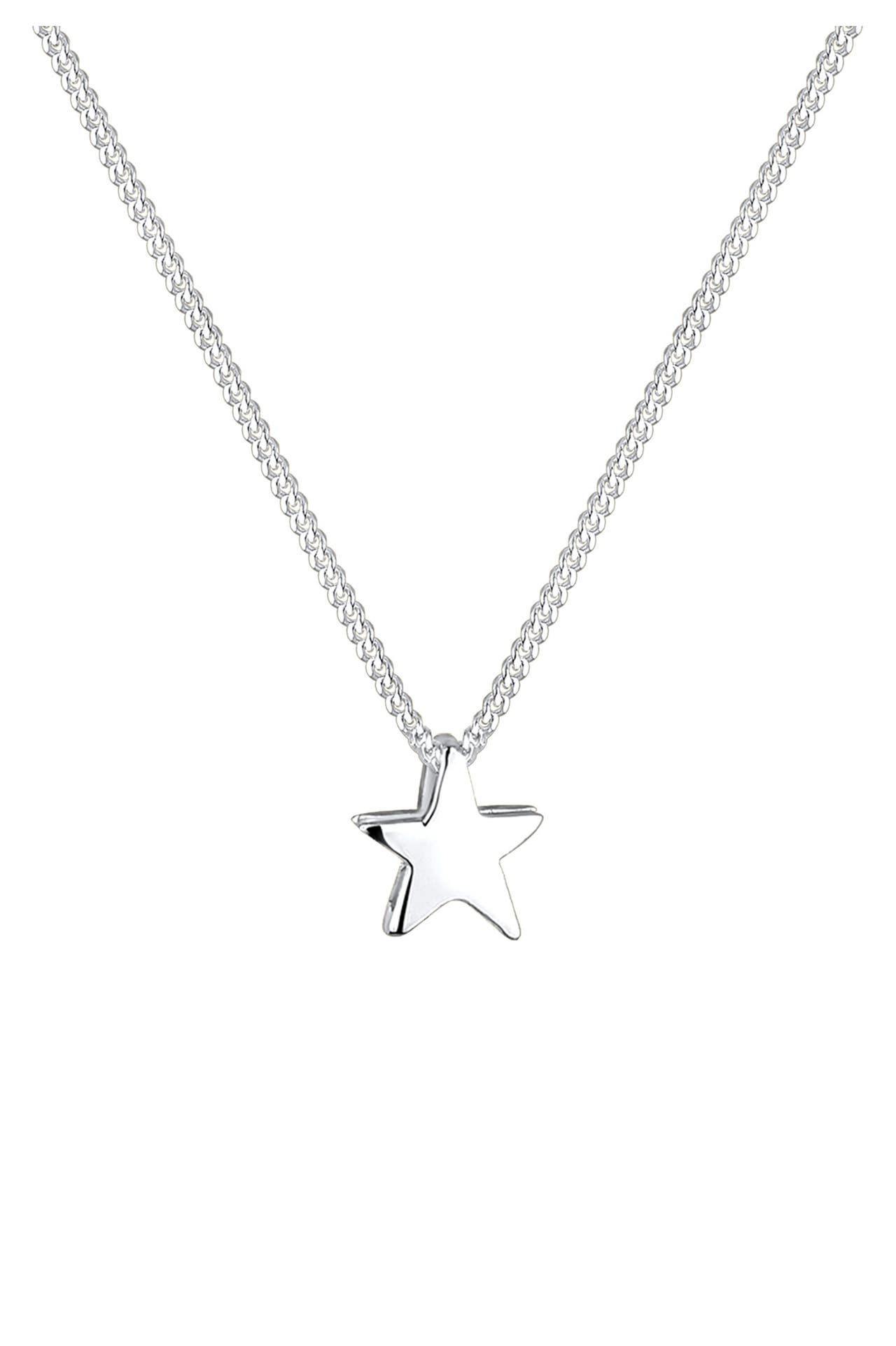 ELLI Kette Stern Schlicht Basic 925 Silber Silber, Bild 1