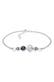 Armband Verspielt Kristalle 925 Sterling Silber Schwarz