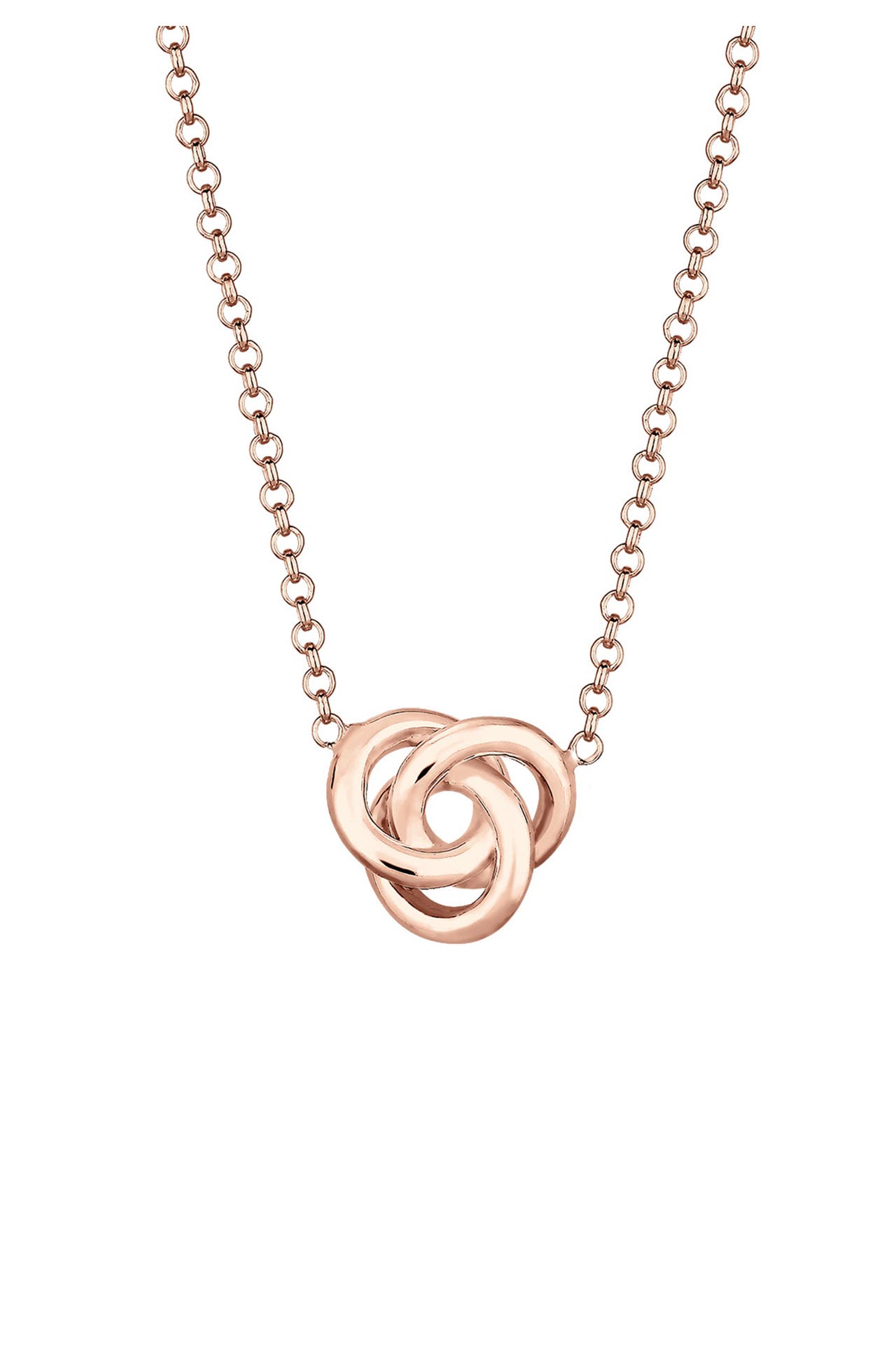 ELLI Kette Anhänger Knoten 925 Sterling Silber Rosegold, Bild 1