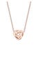 Kette Anhänger Knoten 925 Sterling Silber Rosegold