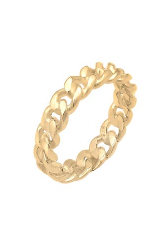 ELLI Ring Panzer Design Bandring 925 Silber Gold