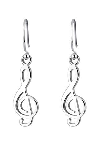 ELLI Ohrringe Notenschlüssel Musik Melodie Note 925 Silber Silber