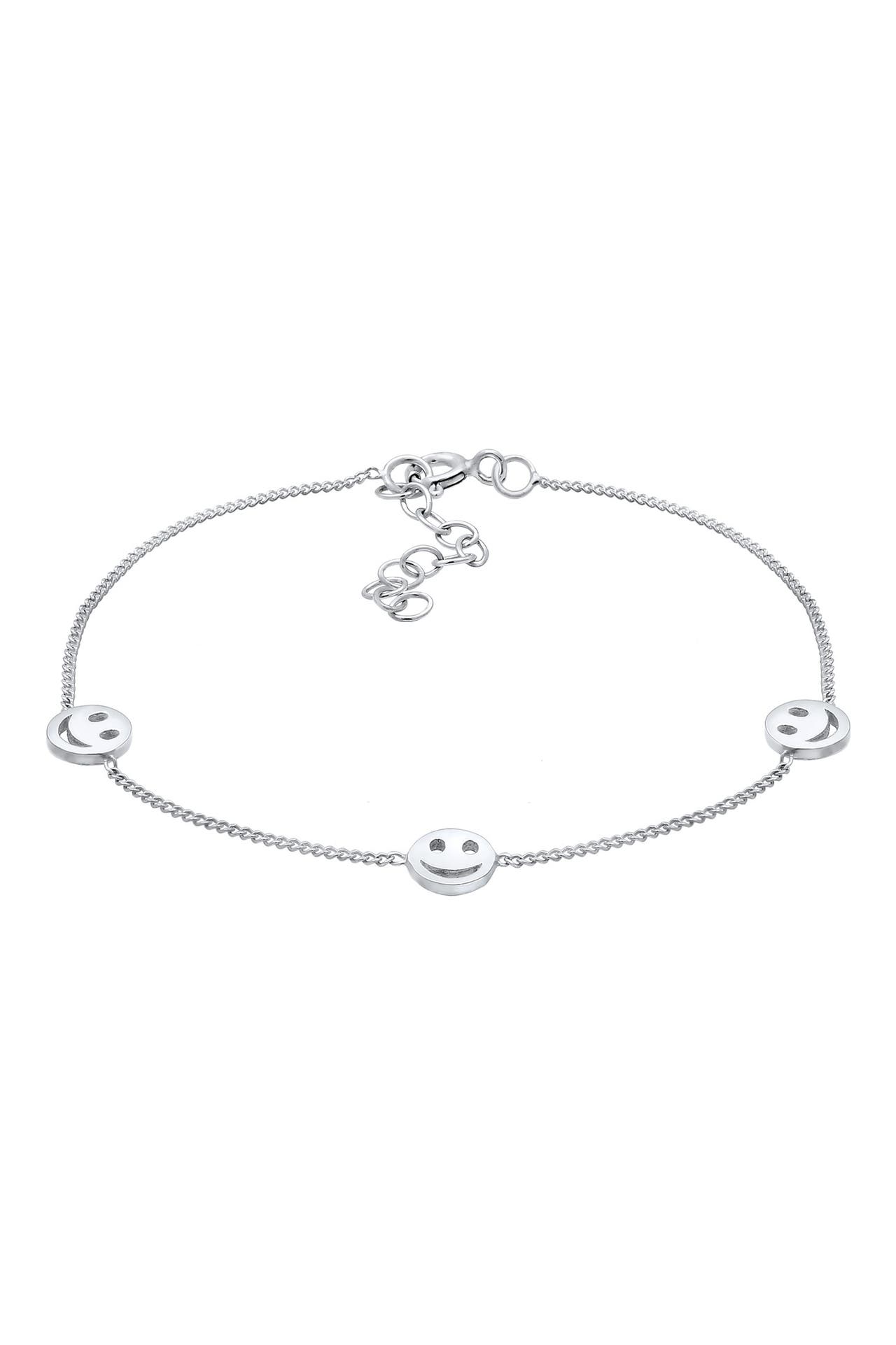 ELLI Armband Smiling Plättchen Trend  925 Silber Silber, Bild 1