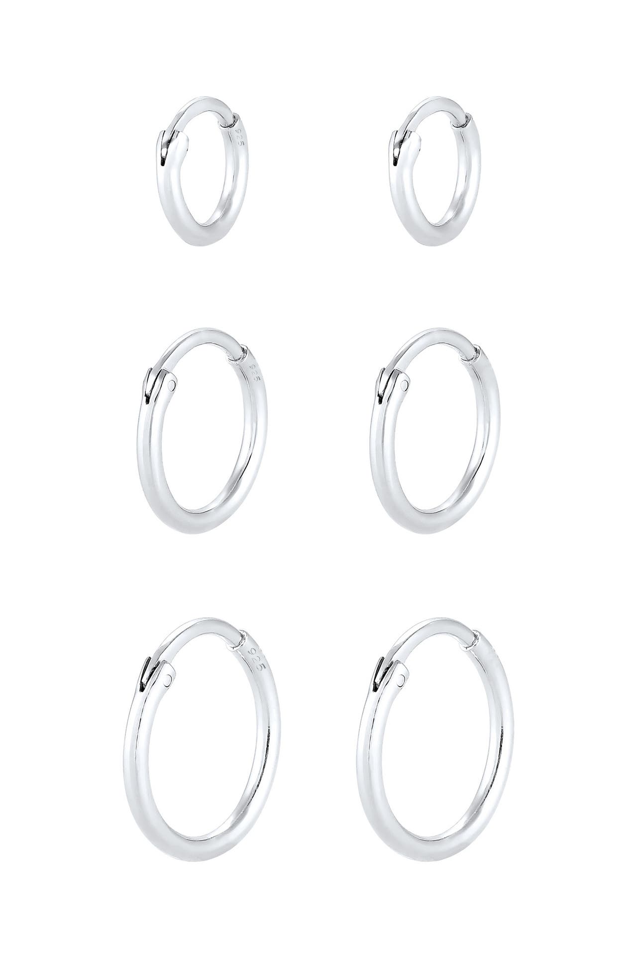 ELLI Ohrringe Ohrring Set Trio 925 Sterling Silber Silber, Bild 1